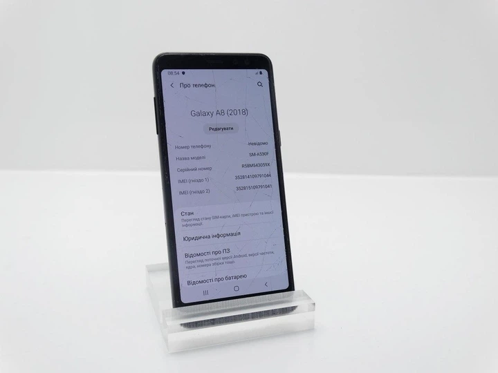 Смартфон Samsung A530 (A8 2018) SM-A530F/DS 4/32 NFC IM:1044 - Б/У - Фото 9 Смартфон Samsung A530 (A8 2018) SM-A530F/DS 4/32 NFC IM:1044 - Б/У - изображение 9