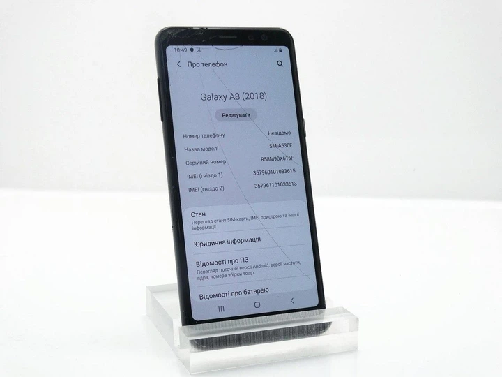 Смартфон Samsung A530 (A8 2018) SM-A530F/DS 4/32 NFC IM:3615 - Б/У - изображение 3