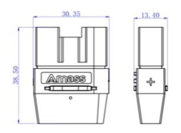 Разъём питания Amass XT120 2+2F YEL силовой / 2+2 pin мама / жёлтый - изображение 3