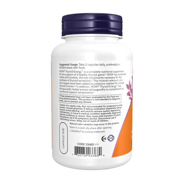 Thyroid Energy Now Foods вітаміни для щитовидної залози 90 капсул - зображення 2