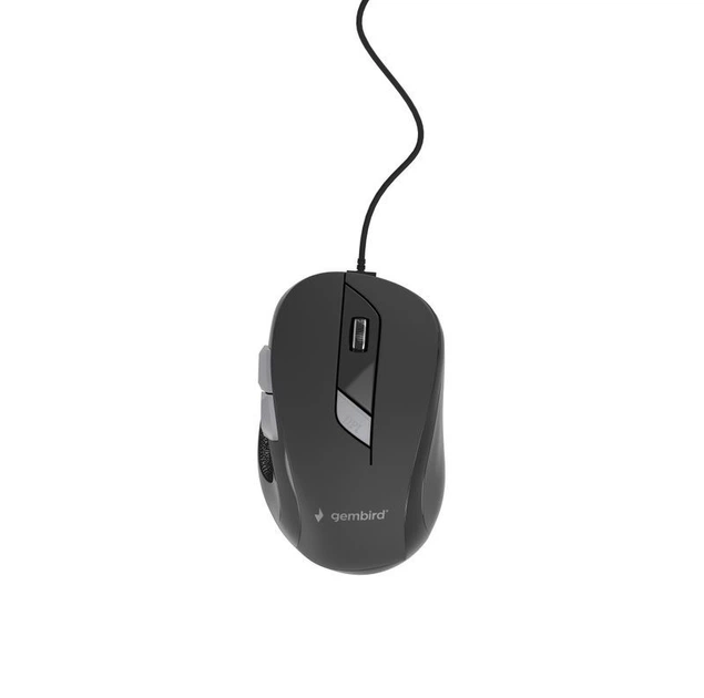 Оптична миша, USB інтерфейс, 1600 dpi, чорний (MUS-6B-01) - Фото 1 Оптична миша, USB інтерфейс, 1600 dpi, чорний (MUS-6B-01) - изображение 1