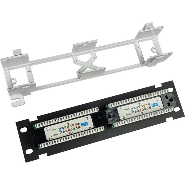 Патч-панель настенная 12 портов 5e UTP Eserver (WT-2180-Dual) - изображение 2