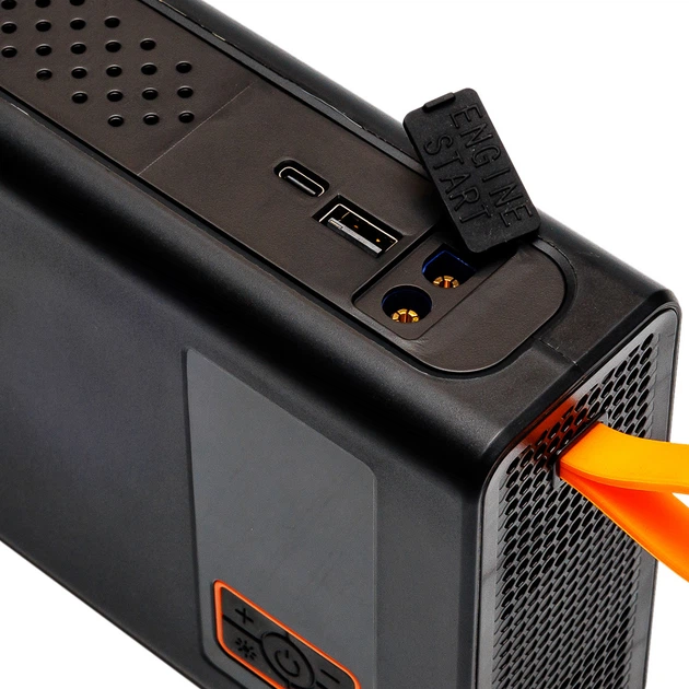 Пусковий пристрій (Jump Starter) з компресором і LED ліхтарем 10000 mAh, 100W, 25 л/хв, Li-polymer Elegant EL 101 401 - зображення 8