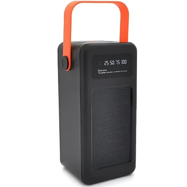 Повербанк 100000 mAh зовнішній акумулятор Power Bank із сонячною батареєю та дисплеєм для телефону 4 USB Type-C з ліхтариком - Фото 8 Повербанк 100000 mAh зовнішній акумулятор Power Bank із сонячною батареєю та дисплеєм для телефону 4 USB Type-C з ліхтариком - зображення 8