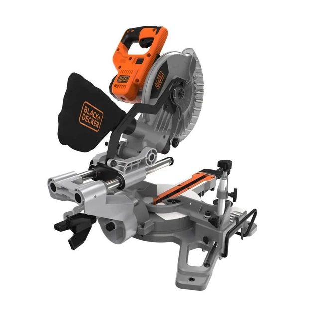 Торцювальна пила Black&Decker 1500 Вт, диск 216х30 мм, 4700 об/хв, XPS, вага 15 кг (BES701) - изображение 2
