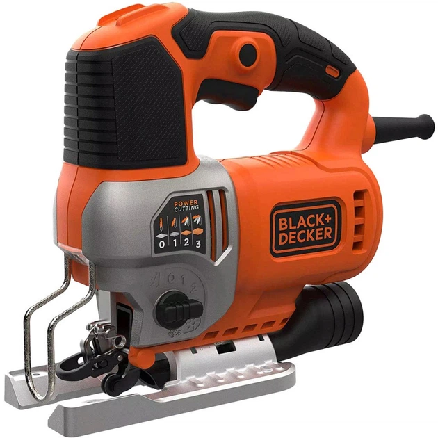 Електролобзик Black&Decker 50 Вт, 1000 - 3100 хід/хв, 2.2 кг, кейс (BES610K) - Фото 2 Електролобзик Black&Decker 50 Вт, 1000 - 3100 хід/хв, 2.2 кг, кейс (BES610K) - зображення 2