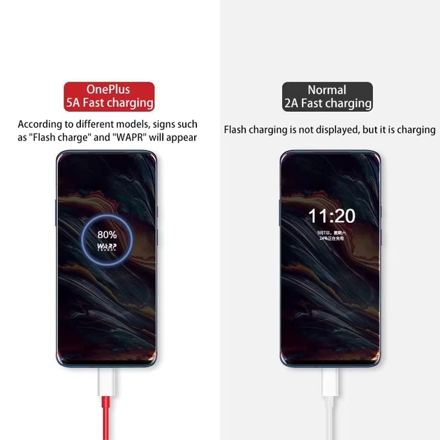 Кабель OnePlus SUPERVOOC Type-C — Type-C 100W для быстрой зарядки, 1 метр - Фото 6 Кабель OnePlus SUPERVOOC Type-C — Type-C 100W для быстрой зарядки, 1 метр - изображение 6