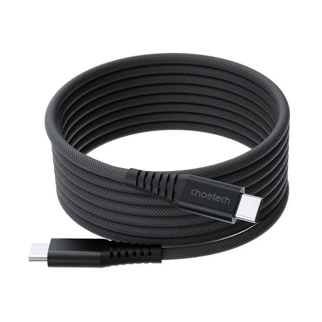 Кабель для передачи данных Choetech XCC-1051, USB Type-C to USB Type-C, 1.8м, PD 3.1, 240W, магнитный, черный - Фото 1 Кабель для передачи данных Choetech XCC-1051, USB Type-C to USB Type-C, 1.8м, PD 3.1, 240W, магнитный, черный - изображение 1