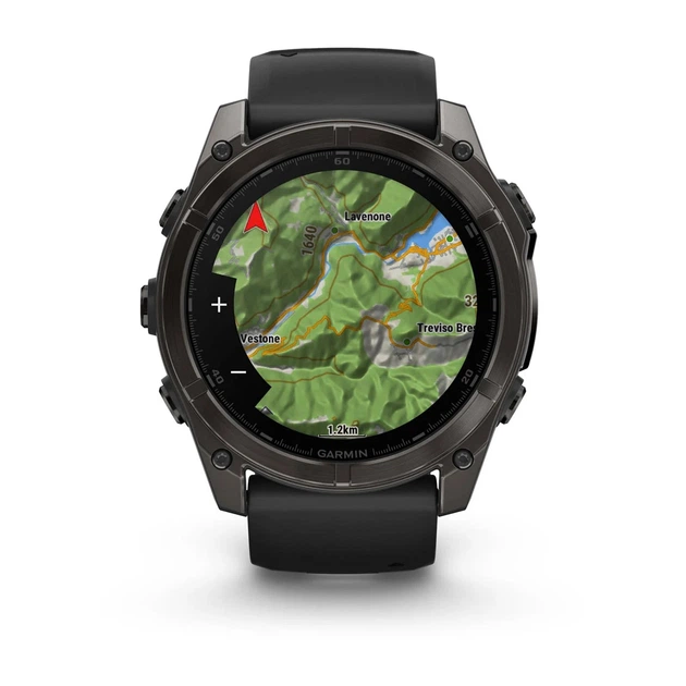 Смарт-годинник Garmin Fenix 8 51mm AMOLED Sapphire Сarbon Gray DLC Titanium w. Black/Pebble Gray S. Band (010-02905-20/21) - Фото 5 Смарт-годинник Garmin Fenix 8 51mm AMOLED Sapphire Сarbon Gray DLC Titanium w. Black/Pebble Gray S. Band (010-02905-20/21) - изображение 5