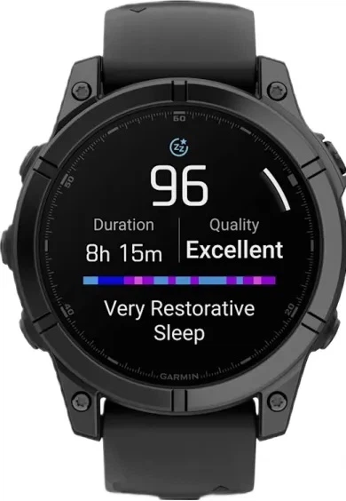 Смарт-годинник Garmin Fenix E 47mm AMOLED Slate Gray Steel with Black Silicone Band (010-03025-03/01) - изображение 4