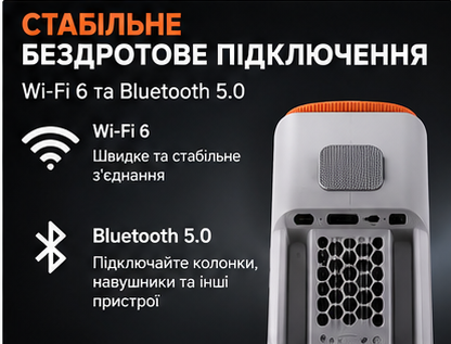 Портативний 3D проєктор Full HD 1080P, Smart LED проєктор для дому, проєктор для фільмів, відео та презентацій, білий - зображення 4