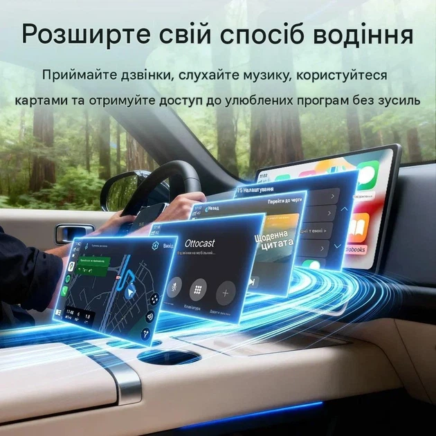 Адаптер бездротовий Ottocast Mini Dot з перехідником Type-C (CA525-T2) - зображення 3