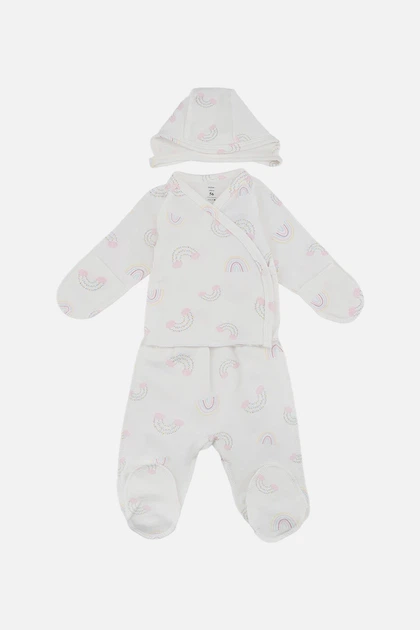 Костюм ясельний для дівчинки DEXTERS молочний 62 ЦБ-00300316 - Фото 1 Костюм ясельний для дівчинки DEXTERS молочний 62 ЦБ-00300316 - изображение 1
