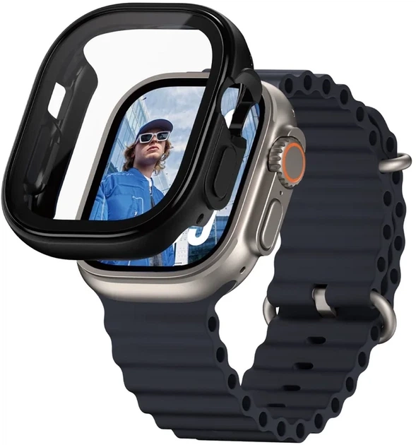 Etui PanzerGlass Full Body do Apple Watch Ultra 4/Ultra 3/Ultra 2/Ultra 49 mm Black (5715685003738) - Zdjęcie 1 Etui PanzerGlass Full Body do Apple Watch Ultra 4/Ultra 3/Ultra 2/Ultra 49 mm Black (5715685003738) - obraz 1