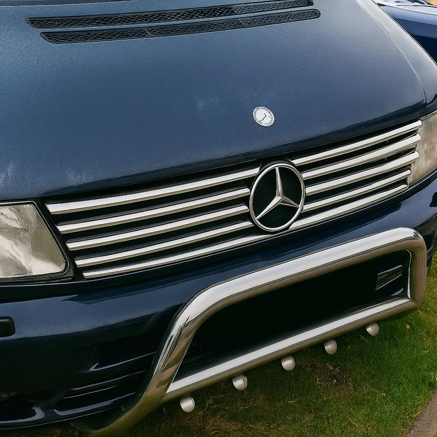 Накладки на решетку радиатора нержавеющая сталь для V-class 10 частей для Mercedes Vito W638 1996-2003 гг - Фото 2 Накладки на решетку радиатора нержавеющая сталь для V-class 10 частей для Mercedes Vito W638 1996-2003 гг - изображение 2