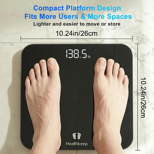 Смарт-весы напольные Healthkeep Smart Body Fat Scale (с Bluetooth, анализом состава тела и добавком) - изображение 3