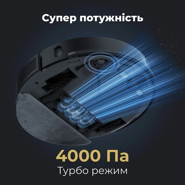 Робот-пилосос миючий AENO RC7S ARC0007S 60 Вт чорний - зображення 3