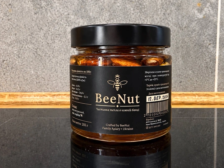 Ассорти орехов в меде BeeNut 255 г (Фундук, Кешью, Миндаль, грецкий орех) - Фото 4 Ассорти орехов в меде BeeNut 255 г (Фундук, Кешью, Миндаль, грецкий орех) - изображение 4