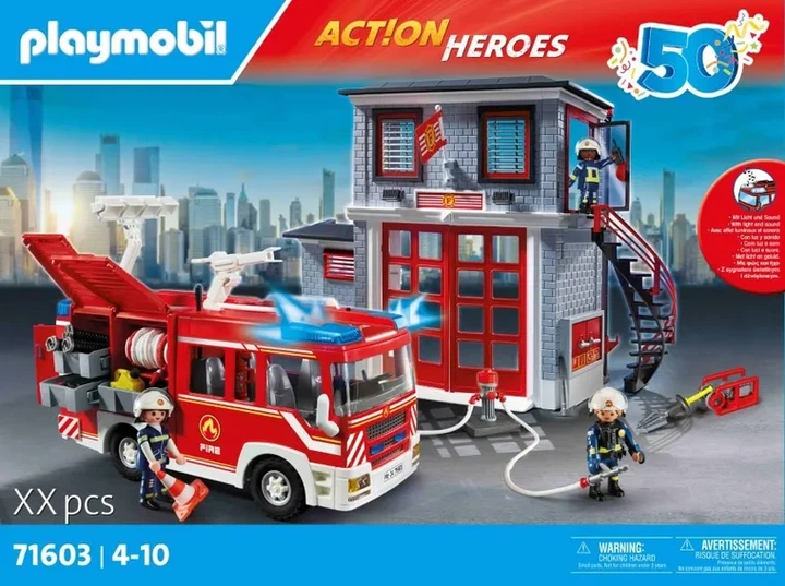 Конструктор Playmobil Action Heroes Пожарная станция Мегасет 185 деталей (71603) - изображение 3