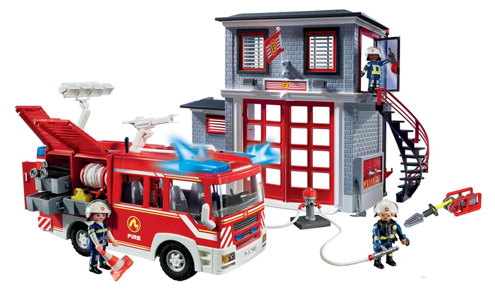 Конструктор Playmobil Action Heroes Пожарная станция Мегасет 185 деталей (71603) - изображение 6