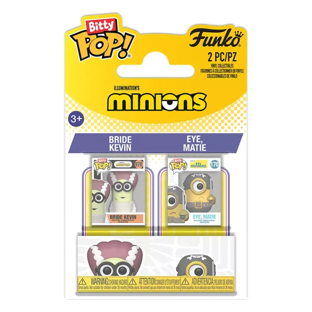 Набор фигурок Funko POP! Bitty Миньоны Кевин и Пират (94224) - Фото 1 Набор фигурок Funko POP! Bitty Миньоны Кевин и Пират (94224) - изображение 1