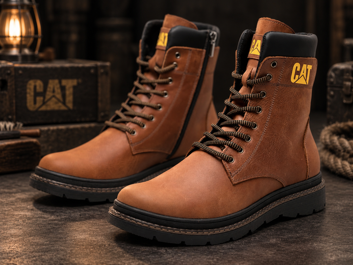 Черевики чоловічі зимові Caterpillar Casual brown marble 43 - Фото 3 Черевики чоловічі зимові Caterpillar Casual brown marble 43 - зображення 3
