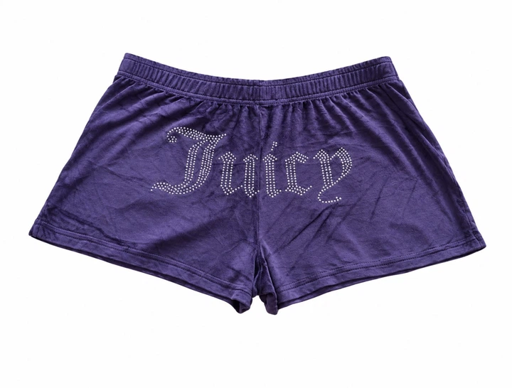 Шорти Juicy Couture Women's баклажанові розмір L - Фото 1 Шорти Juicy Couture Women's баклажанові розмір L - изображение 1