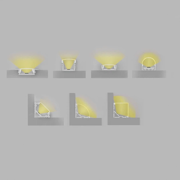 Профиль алюминиевый Feron для LED ленты накладной серебро 2м + Рассеиватель для LED-ленты (CAB262) - Фото 3 Профиль алюминиевый Feron для LED ленты накладной серебро 2м + Рассеиватель для LED-ленты (CAB262) - изображение 3