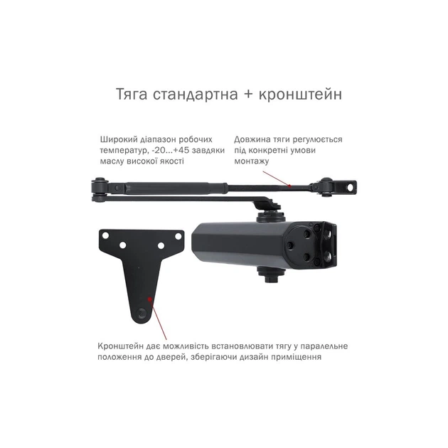 Доводчик двери Ryobi (D-2055V BLACK) - изображение 3