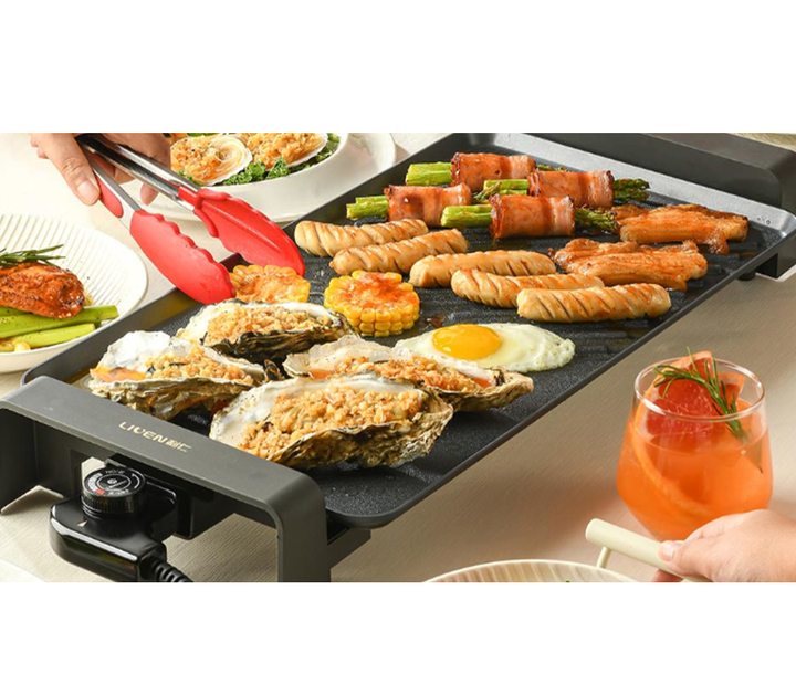 Електрогриль Xiaomi Liven Multi-functional Electric Barbecue Grill Pan, Black (KL-J4726) - зображення 3