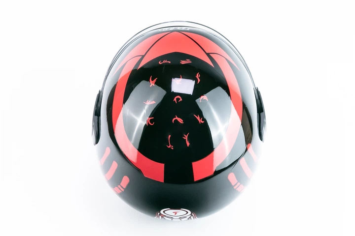Шолом інтеграл BLD-825A S (55-56см), чорно-червоний "хижак" - зображення 6
