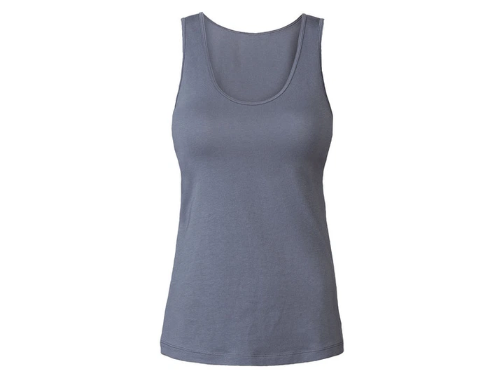Майка натільна з широкими бретелями для жінки Esmara LYCRA® 427403_392381 S синій - Фото 1 Майка натільна з широкими бретелями для жінки Esmara LYCRA® 427403_392381 S синій - зображення 1