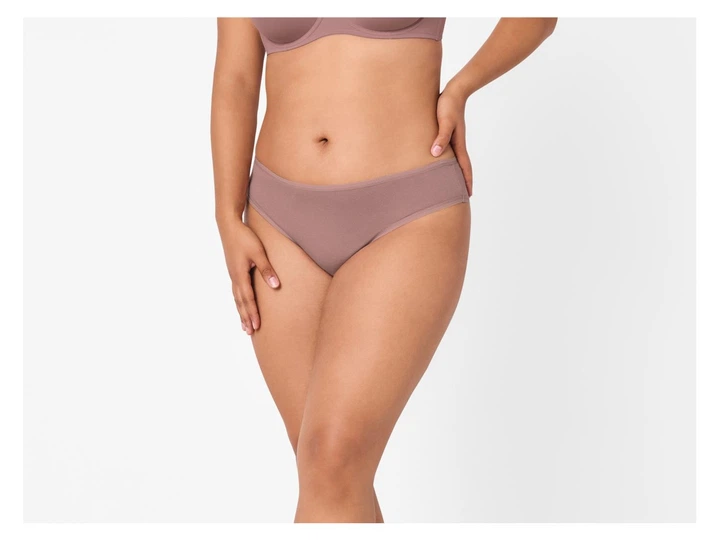 Трусики-слип набор 5 шт. хлопковые для женщины Esmara LYCRA® 508402 M Розовый - изображение 2