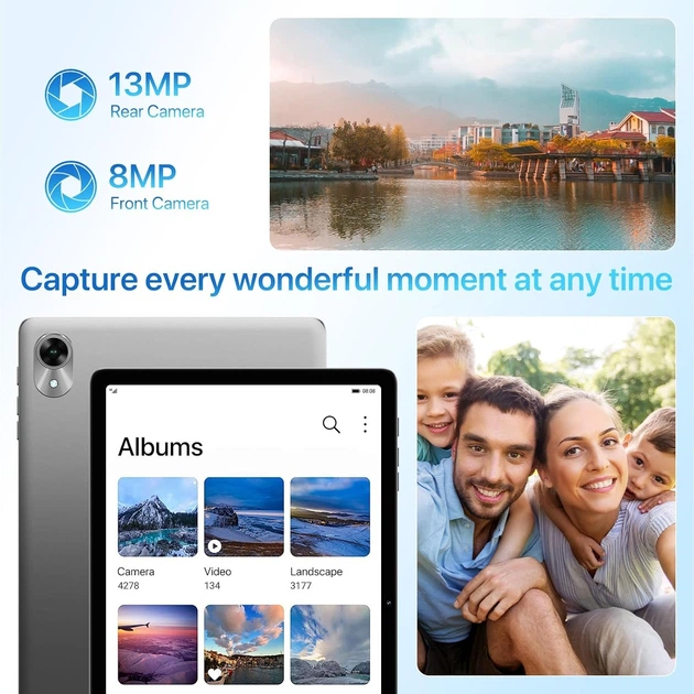 Планшет 11'' UMIDIGI G9 Tab 4+4/256Gb 4G 2 SIM 8-ядер Android 14 7200 mAh Сірий (102332106) b1 - Б/В - зображення 5