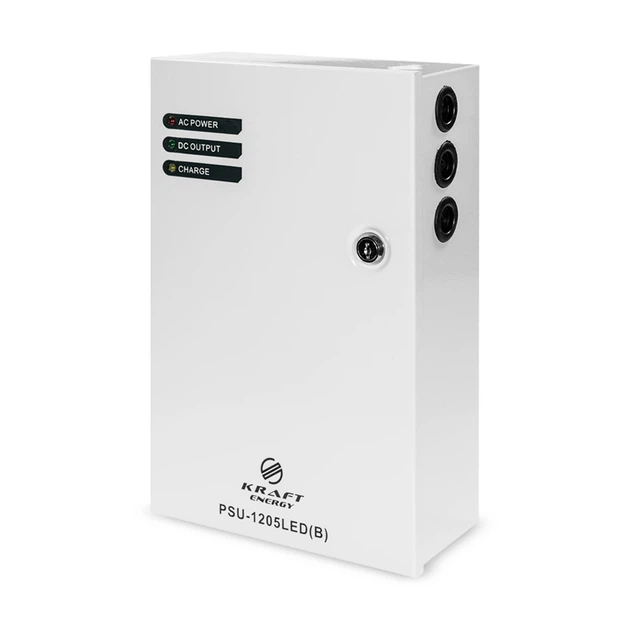Источник бесперебойного питания Kraft PSU-1205LED(B), DC 12В 5А - Фото 1 Источник бесперебойного питания Kraft PSU-1205LED(B), DC 12В 5А - изображение 1