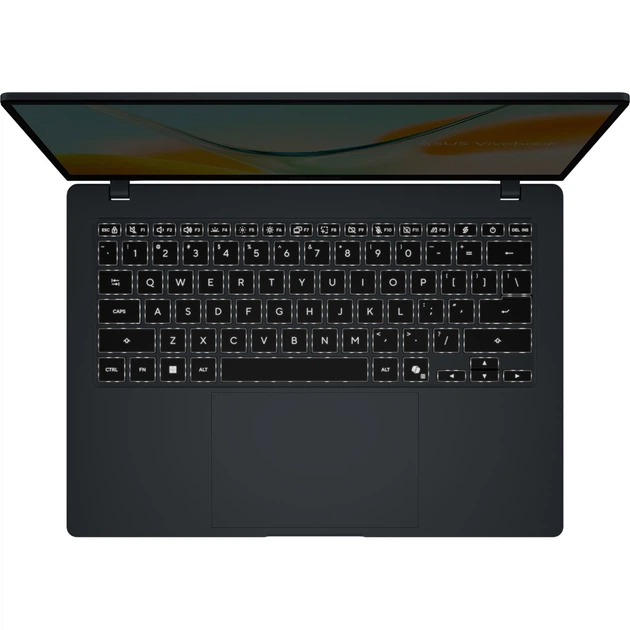 Ноутбук ASUS Vivobook S14 S5408QA-TM280W, Snapdragon X X1-26-101 до 2.97 ГГц, 14" WUXGA, 8 ГБ, SSD 256 ГБ, відеокарта Qualcomm Adreno, Windows 11 Home - Фото 6 Ноутбук ASUS Vivobook S14 S5408QA-TM280W, Snapdragon X X1-26-101 до 2.97 ГГц, 14" WUXGA, 8 ГБ, SSD 256 ГБ, відеокарта Qualcomm Adreno, Windows 11 Home - зображення 6