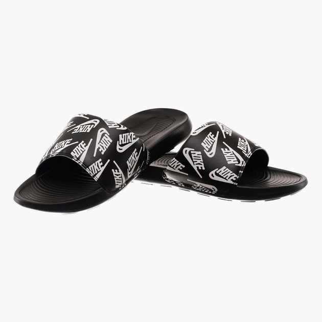 Тапочки мужские Nike Victori One Slide Pri 46 Черно-белый CN9678-008 - изображение 5