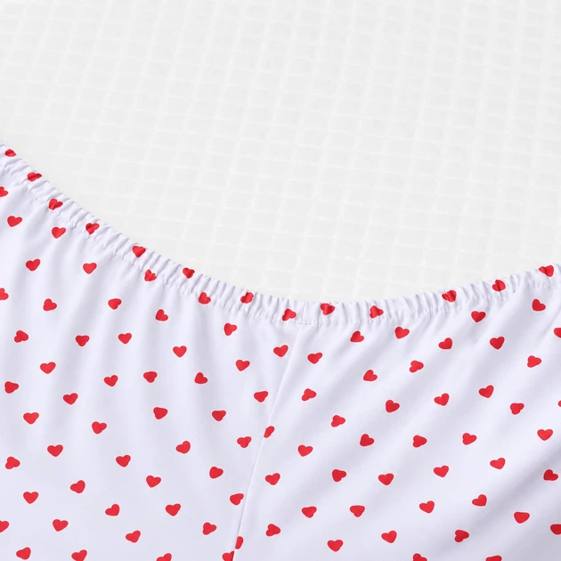 Простирадло на гумці MirSon Poplin Line Kids 01 Little Hearts 80x190 см (2200009710605) - Фото 2 Простирадло на гумці MirSon Poplin Line Kids 01 Little Hearts 80x190 см (2200009710605) - зображення 2