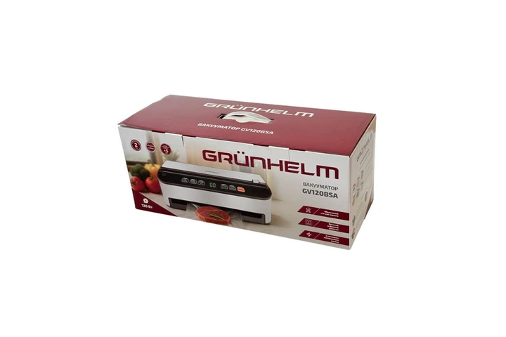 Вакууматор для продуктов Grunhelm GV120BSA 110 Вт со встроенным ножом и цифровым дисплеем - изображение 6