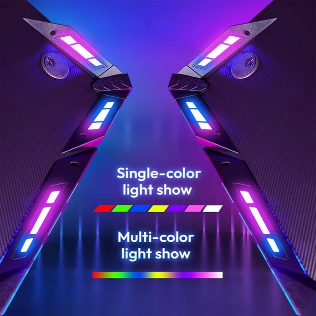 Компьютерный стол LZQ, для геймеров с LED-подсветкой, 120 × 60 см - Фото 5 Компьютерный стол LZQ, для геймеров с LED-подсветкой, 120 × 60 см - изображение 5