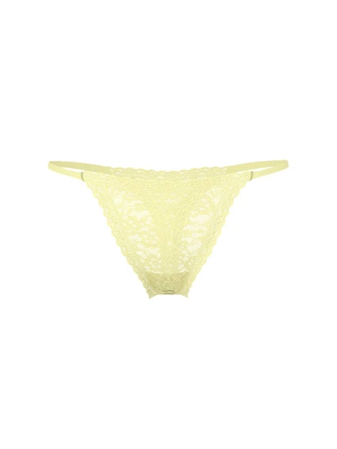 Женский кружевной комплект белья Victoria's Secret бралетт и трусики тонг 1162393781 (Желтый S) - Фото 7 Женский кружевной комплект белья Victoria's Secret бралетт и трусики тонг 1162393781 (Желтый S) - изображение 7