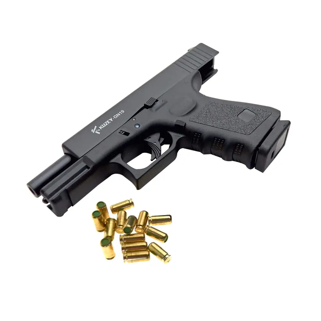 Стартовый пистолет Kuzey GN19 black, с доп. магазином (Glock 19) - изображение 3