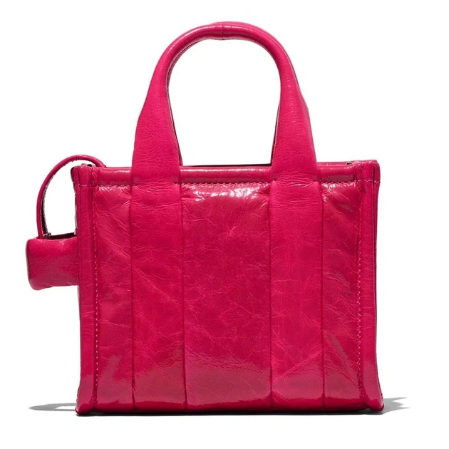 Сумка женская Marc Jacobs The Shiny Crinkle Micro Tote Magenta H064L03FA22-608 - изображение 4