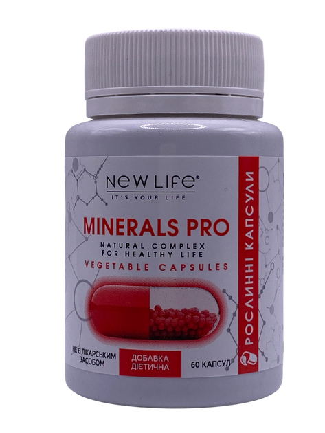 Minerals pro мінеральний комплекс New Life із вітаміном D3 60 капсул