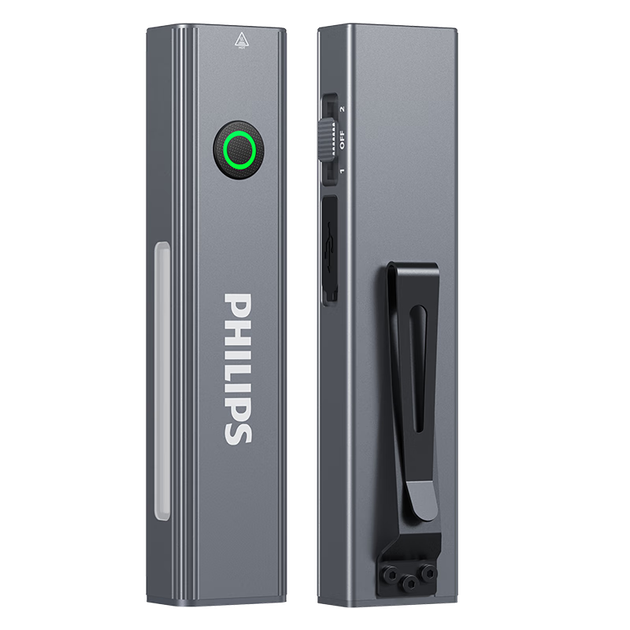 Фонарь PHILIPS, мощный луч, магнитное притяжение, УФ-излучение, аутентификация, для домашнего использования, небольшой лазерный указатель, наружное освещение, аварийный светильник, 6257 - изображение 4