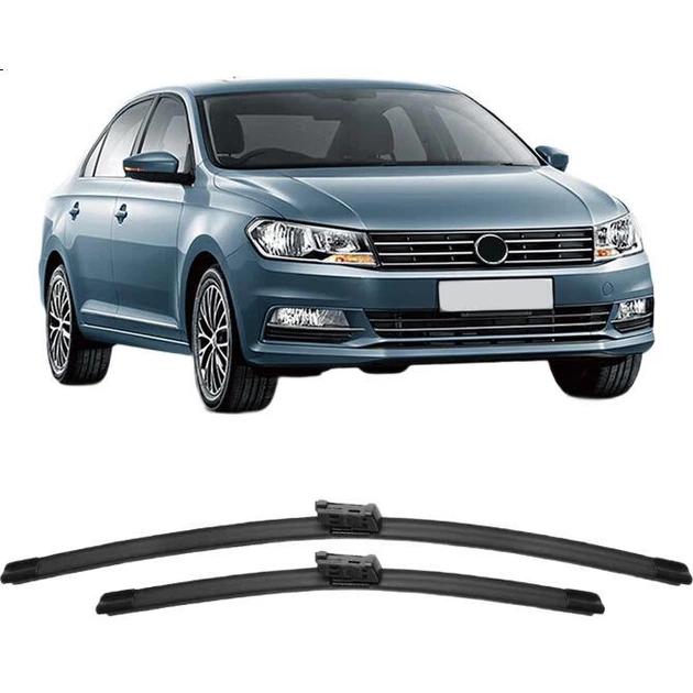 Склоочисники Deyun Shanghai Volkswagen Santana для моделей 2016-2019 років, спеціалізовані передні склоочисники без кісток з гумовою стрічкою, оригінальне заводське обладнання, одна пара - зображення 3