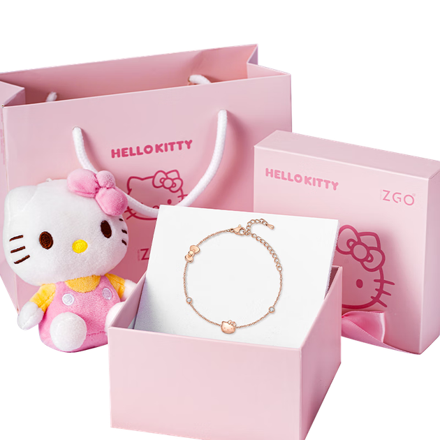 Браслет Chaosehui Sanrio Hello Kitty для жінок, високоякісний нішевий подарунок на день народження, розкішна подарункова коробка для жінок 6003 - зображення 4