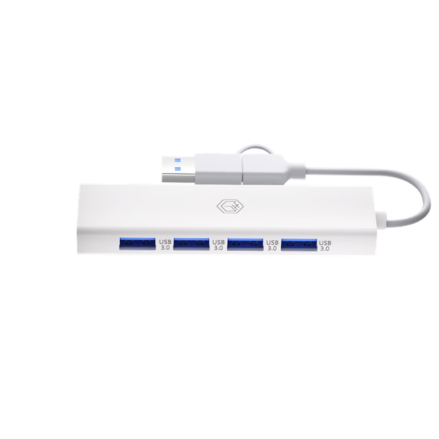 Оригінальний JD чотиривхідний розгалужувач Type-C на USB з двома головками (довжина кабелю 0,2 м), концентратор жорстких дисків, розгалужувач USB-подовжувач, адаптер для ноутбуків та смартфонів - изображение 4