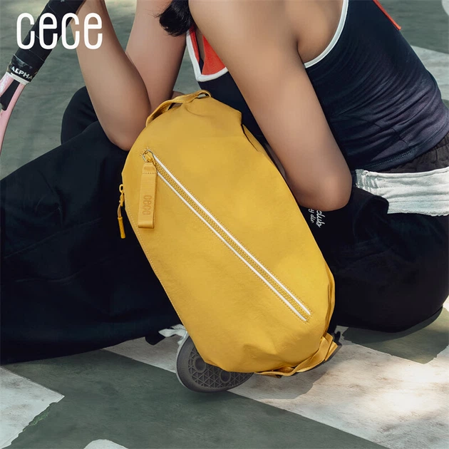 Багатофункціональна легка водонепроникна нагрудна сумка CECE Traveling Light на одне/двоє плече, осінньо-жовта, 10 л - Фото 6 Багатофункціональна легка водонепроникна нагрудна сумка CECE Traveling Light на одне/двоє плече, осінньо-жовта, 10 л - зображення 6