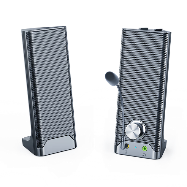 Настольный микрофон-колонка SADA V-181 с Bluetooth, USB/Type-C, универсальный модуль с разъемом для наушников, подходит для ПК и ноутбуков, мультимедийная звуковая панель, сабвуфер. - изображение 4